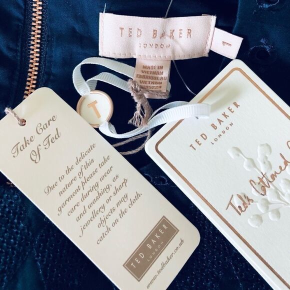 NWT: Ted Baker Forelli Ruffle Embroidered Top - Picture 12 of 15